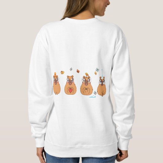 Sweatshirt Heart-pounding Capybara (Dos)