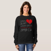 Sweatshirt Heart Surgery Zipper Club Member (Devant entier)