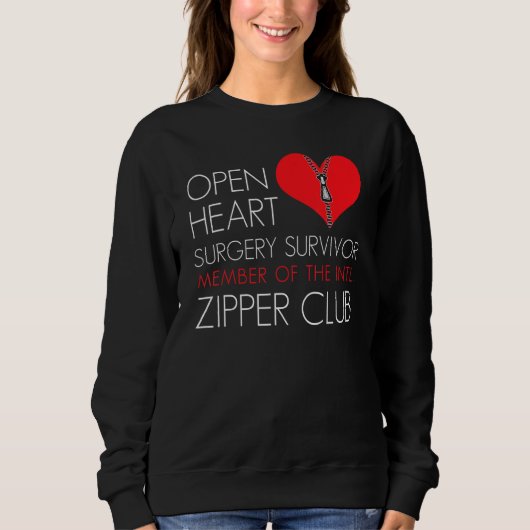 Sweatshirt Heart Surgery Zipper Club Member (Devant)