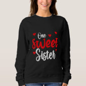 Sweatshirt Heart Valentines Day Shirt For Sister Matching Fam (Devant)