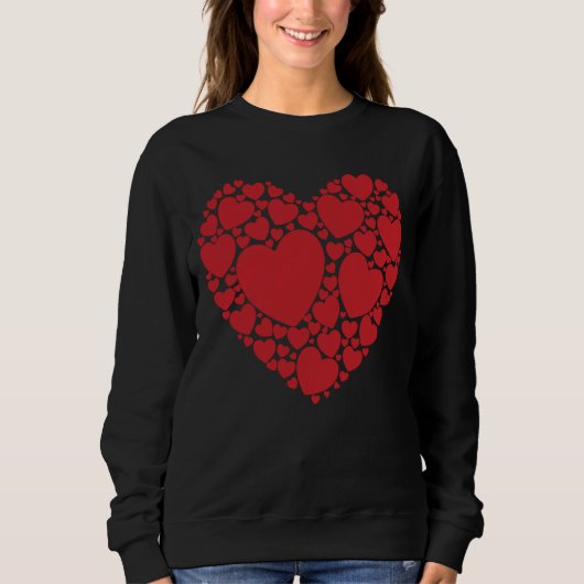 Sweatshirt Heart Word Cloud Valentine's Day Love (Devant)