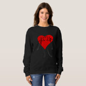Sweatshirt heartbeat (Devant entier)