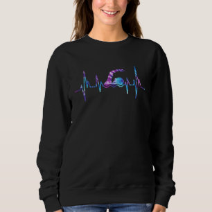 Sweatshirt Heartbeat de natation Tie Dye adolescentes filles