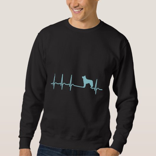 Sweatshirt Heartbeat Husky Cool Funny Nerdy Comic Graphisme H (Devant)