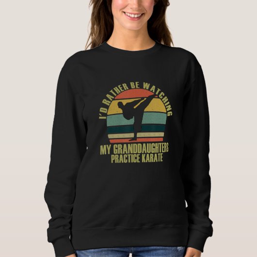Sweatshirt Heartfelt Rather Be Watching Granddaughters Practi (Devant)