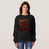 Sweatshirt Heat Beat Repeat Blacksmith Anvil Bladesmith Forge (Devant entier)