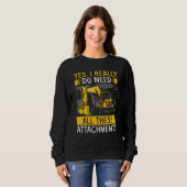 Sweatshirt Heavy Equipment Operator Backhoe Operator Men 11 (Devant entier)