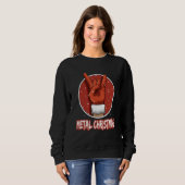 Sweatshirt Heavy Metal Music Santa Christmas (Devant entier)
