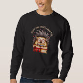 Sweatshirt Hedgehog Book Nerd Just one more Chapter Premium (Devant)