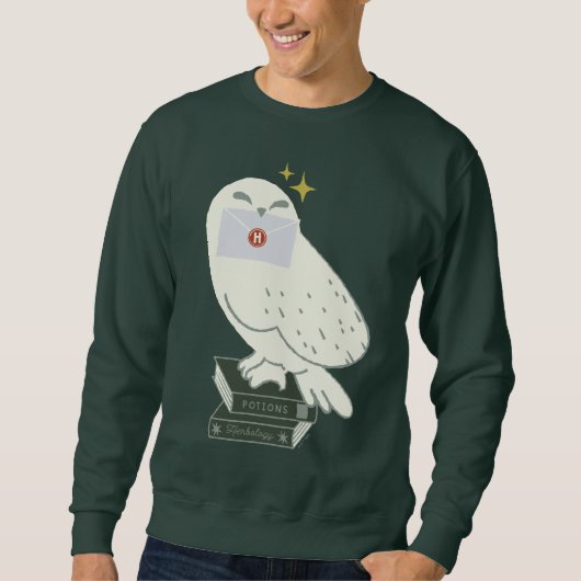 Sweatshirt Hedwig With Letter Whimsical Drawing (Devant)