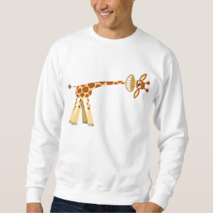 Sweatshirt Hee Hee Hee ! ! T-shirt girafe de dessin animé