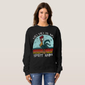 Sweatshirt hei hei est mon animal d'esprit (Devant entier)