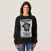 Sweatshirt Heifer Cow Sarcasm Because Murder Charges Expensiv (Devant entier)