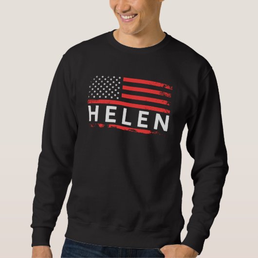 SWEATSHIRT HELEN AMERICAN FLAG FOR HELEN (Devant)