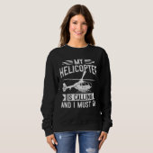 Sweatshirt Helicopter Pilot  for Aviator  Chopper Helicopter (Devant entier)