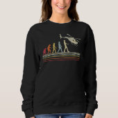Sweatshirt Hélicoptère d'évolution d'hélicoptère d'avitation (Devant)