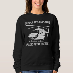 Sweatshirt Hélicoptère Pour Hommes Femmes Avion Chopper