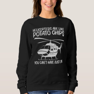 Sweatshirt Hélicoptère Pour Hommes Femmes Avion Chopper _4