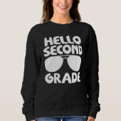 Sweatshirt Hello 2nd Grade First Day Of School Back To School (Devant)