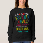 Sweatshirt Hello 8th Grade Teacher Student Back To School Gra (Devant)