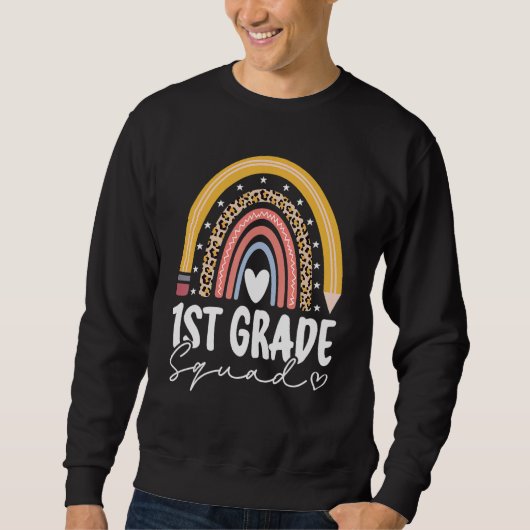 Sweatshirt Hello First Grade Back To School 1st Grade Teacher (Devant)