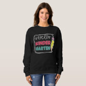 Sweatshirt Hello Kindergarten Back To School Teacher Student  (Devant entier)