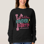 Sweatshirt Hello Kindergarten Student Teacher First Day Of Sc (Devant)