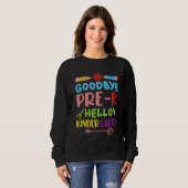 Sweatshirt Hello Kindergarten Teacher Student Back To School  (Devant entier)