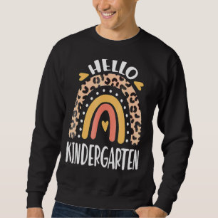 Sweatshirt Hello Kindergarten Team Rainbow Teachers Kids Back