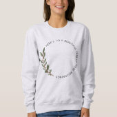 Sweatshirt Hello New Beginnings Minimalist New Year (Devant)