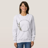 Sweatshirt Hello New Beginnings Minimalist New Year  (Devant entier)