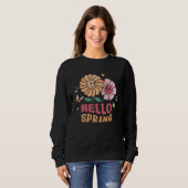 Sweatshirt Hello Spring  Flowers  Sunshine  Easter Day (Devant entier)