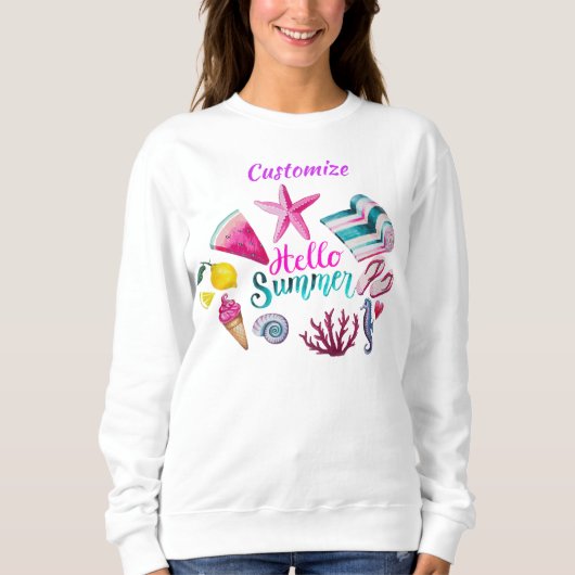 Sweatshirt Hello Summer (Devant)