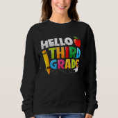 Sweatshirt Hello Third Grade Back To School 3rd Grade Boys Gi (Devant)