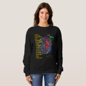 Sweatshirt Hémisphères du cerveau droit du cerveau gauche (Devant entier)