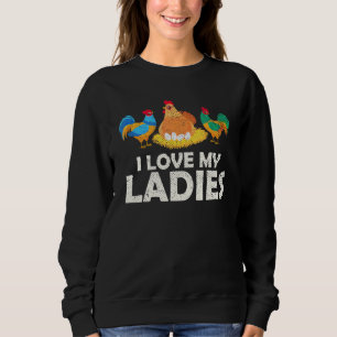 Sweatshirt Hen Farm Animal Farmer Poultry Bird Chicken