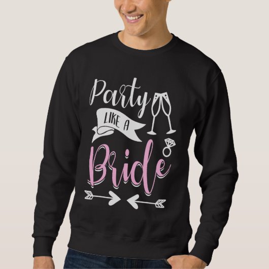 Sweatshirt Hen Party Wedding Married Bachelor Bride To Be Bac (Devant)