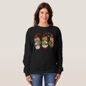Sweatshirt Herbe Gnome Ciboulette Basil Cuisine persil Gnomes (Devant entier)