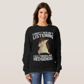 Sweatshirt Hérisson cool Pour Hommes Femmes Crépis Épineux Ja (Devant entier)