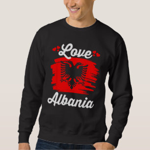 Sweatshirt Héritage Albanie Drapeau Patriotique Amour Albanai