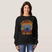 Sweatshirt Hermit Crab Retro Hermit Crab Home Shell Sea Anim (Devant entier)