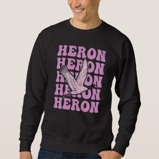 Sweatshirt Heron Pour Un Aiguille (Devant)