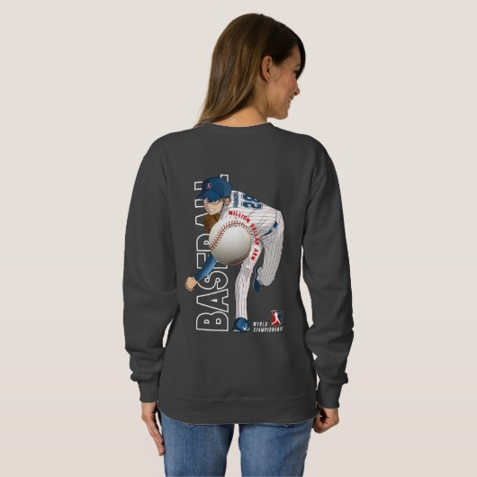 Sweatshirt Héros de baseball avec bras de millions de dollars (Dos entier)