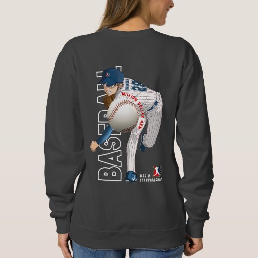 Sweatshirt Héros de baseball avec bras de millions de dollars (Dos)
