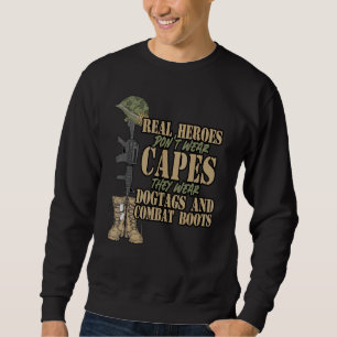 Sweatshirt Héros ne portent pas de caps ils portent un chien