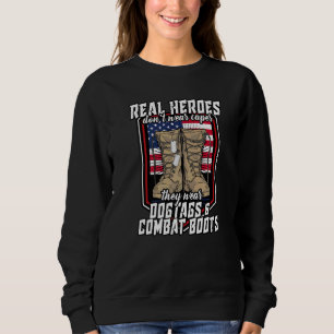 Sweatshirt Héros ne portent pas de caps ils portent un chien