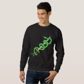 Sweatshirt Herpétologiste du reptile des épées de serpent (Devant entier)