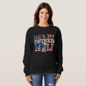 Sweatshirt Hes My Drunker Half Beer Couple Correspondant 4th  (Devant entier)