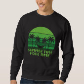 SWEATSHIRT HEURE D'ÉTÉ PISCINE. (Devant)