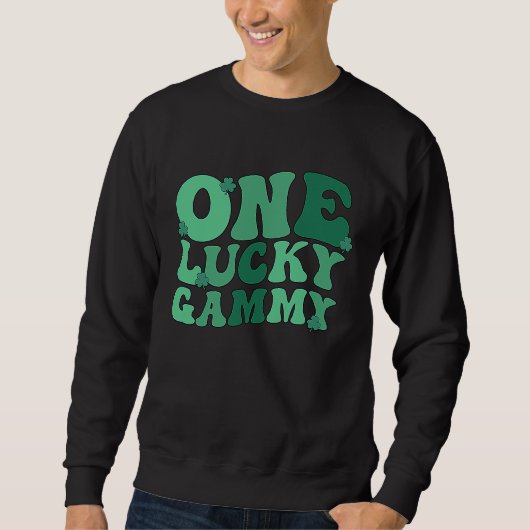 Sweatshirt Heureuse grand-mère Gammy Saint-Patrick Gammy Gra (Devant)